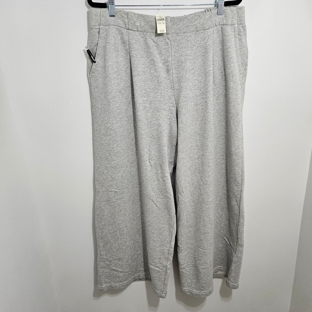 Aerie NWT Wide Leg Sweatpants High Rise Athleisure Relaxed Comfort Gray XLP - Picture 12 of 14
